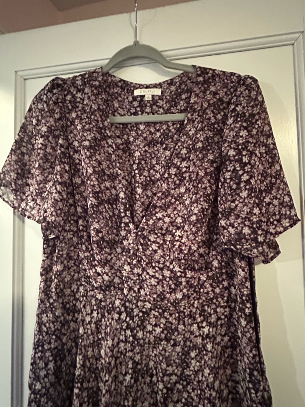 Purple Floral Maxi Dress